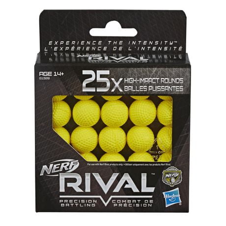 Nerf Rival 25x Proyectiles Espuma Refill Pack Hasbro +14años